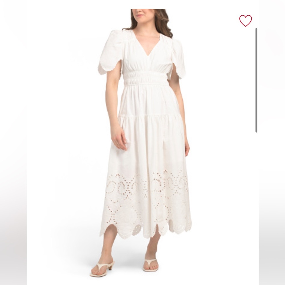 MOON RIVER
Short Sleeve Embroidered Maxi Dress
